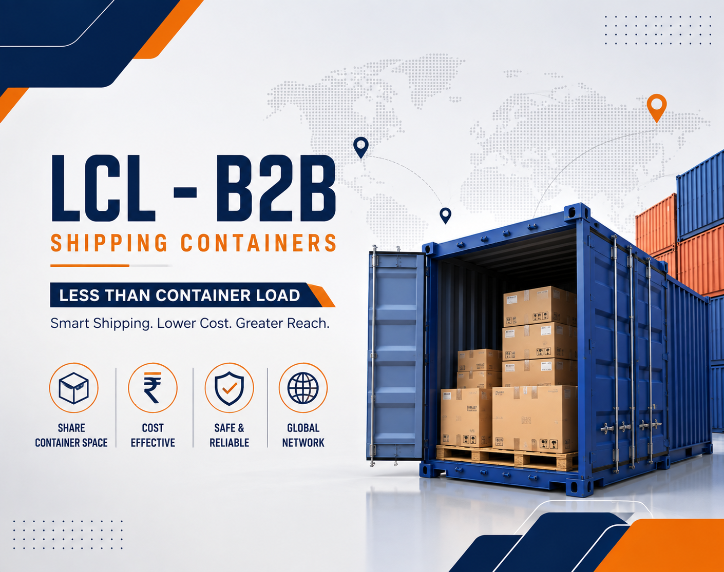 LCL B2B Shipping Containers